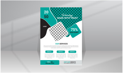 Science and Technology Flyer, Poster template