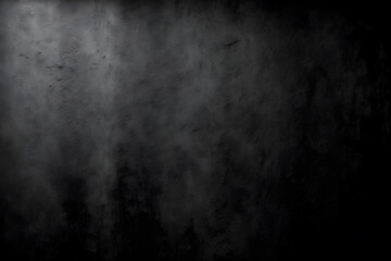 Obraz premium Concrete wall Black color for background Old grunge textures with scratches and cracks cement wall texture - Generative AI