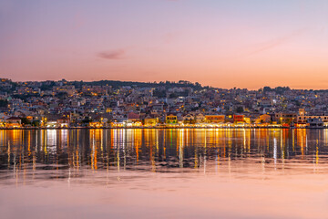 Naklejka premium Argostoli town on the island of Kefalonia