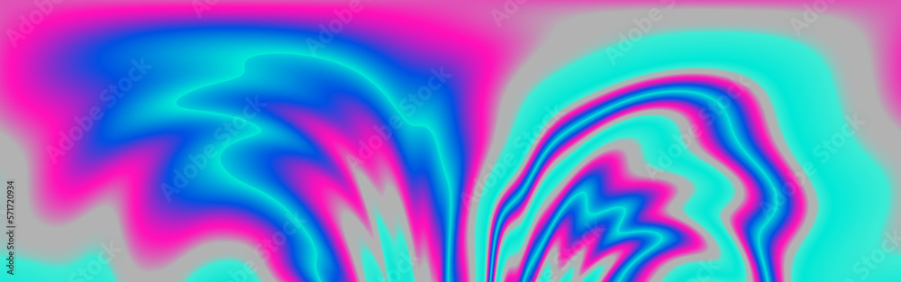 Aufkleber Abstract psychedelic colorful background with warped and distorted lines. 