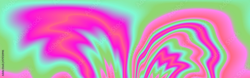 Aufkleber Abstract psychedelic colorful background with warped and distorted lines. 