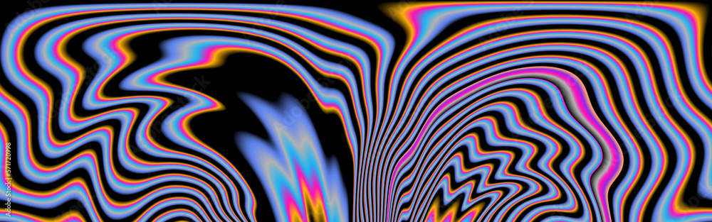 Aufkleber glitched and distorted tv or computer screen with colorful stains.
