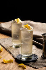 Japanese Highball whisky and tonic cocktail refreshing drink