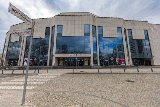 Gdynia, Poland - April 2022: Facade of Musical Theater Danuta Baduszkowa
