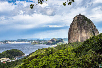 View of Guanabara Bay and Sugarloaf mountain in Rio de Janeiro, Brazil