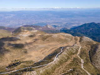 Aerial view of Pirin Mountain near Orelyak peak, Bulgaria
