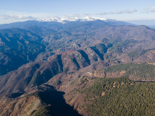 Aerial view of Pirin Mountain near Orelyak peak, Bulgaria