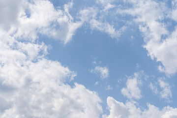 The vast blue sky and clouds sky