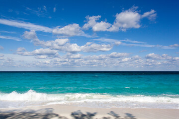 Paradise Island Wavy Caribbean Sea