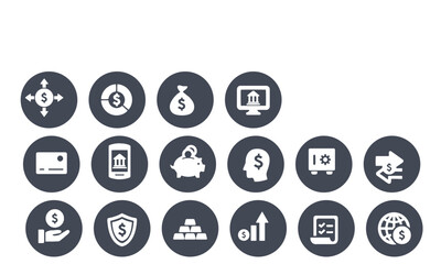 Finance and Banking Icons vector design