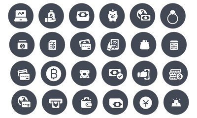 Finance icons vector design