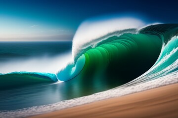 waves on the beach