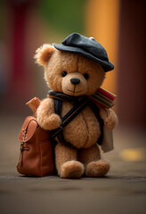 teddy bear student