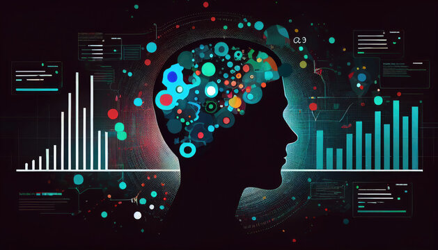 Intelligence concept, business data analysis, management tools, intelligence, enterprise strategy development, data-driven decision making, abstract, generative ai