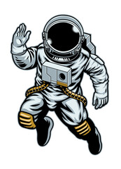 Space Suited Astronaut floating