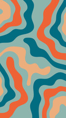 Bold abstract retro pattern illustration