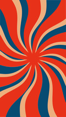 Spiral retro pattern illustration