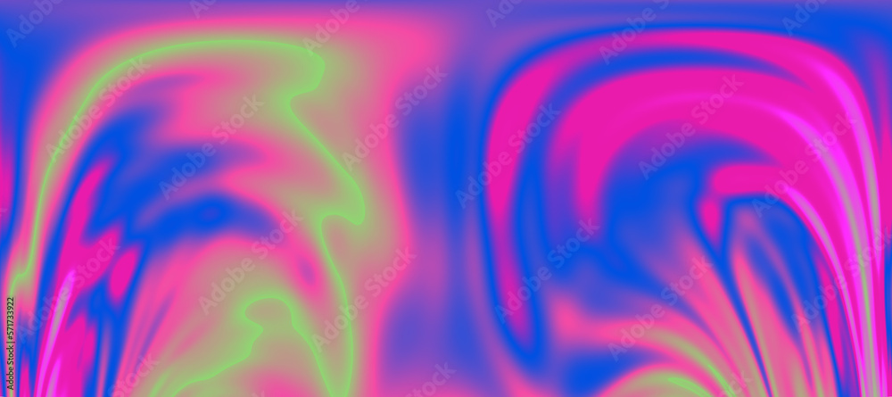 Aufkleber Abstract psychedelic colorful background with warped and distorted lines. 