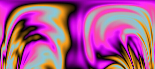 Abstract psychedelic colorful background with warped and distorted lines. 