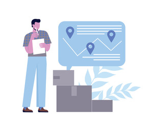 International logistics concept