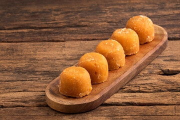 Panela or sugar cane candy - Saccharum officinarum