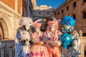 Foto auf Acrylglas Antireflex Colorful carnival masks at a traditional festival in Venice, Italy © Tomas Marek