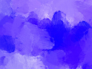 Colorful oil paint brush abstract background blue purple