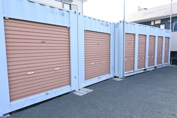 The rental self storage room unit. This is a rental storage space for temporary or long-term luggage storage, popular for outdoor and sporting goods, as well as books and off-season clothing.