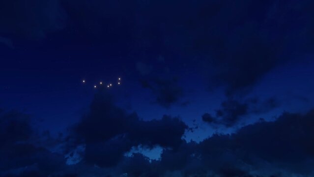 UFO Flying 3D Video Animation
