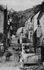 Clovelly High Street, Devon, England, 1894