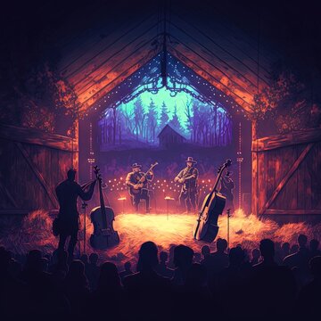 a barn yard concert