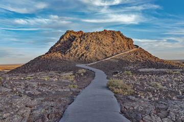 Path at Craters of the Moon National Monument - obrazy, fototapety, plakaty