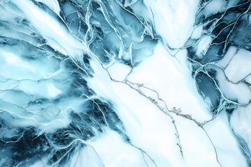 Obraz premium Natural ice frozen marble texture background with Generative AI