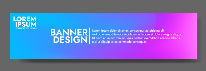 Purple Blue Gradient Banner Template. Modern background design. fluid background. liquid color.Fit for website, banners, wallpapers, brochure, posters
