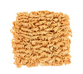 Instant noodles on transparent png