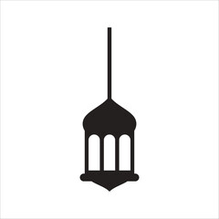 Black Flat Islamic Pantern