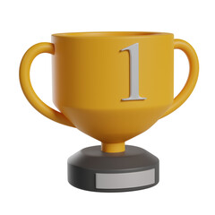 Trophy 3D Illustration