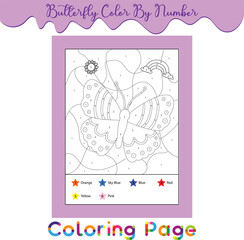 Butterfly Color By Number