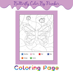 Butterfly Color By Number