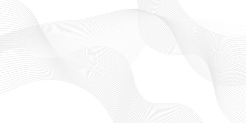 Abstract white paper wave background and abstract gradiant and white wave curve lines banner background design. Vector illustration. Modern template abstract design flowing particles wave backdground.