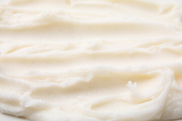 Delicious natural pork lard as background, closeup