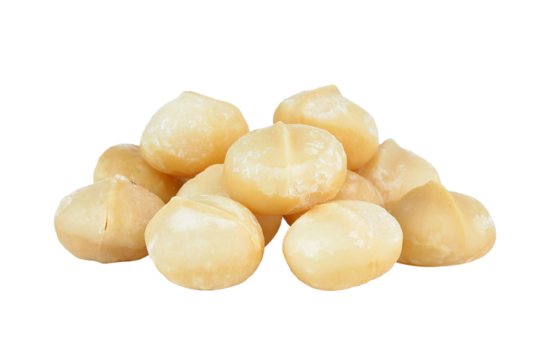 macadamia nuts on transparent png
