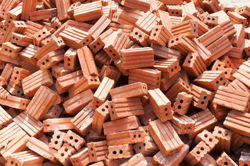 The bricks are made from reddish brown clay