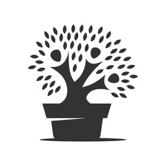 unity people logo template Icon Illustration Brand Identity.Isolated and flat illustration. Vector graphic