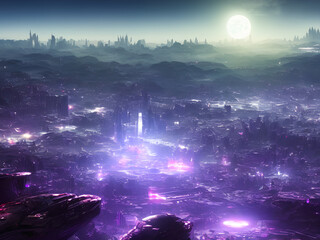 Alien planet Fantasy sci fi background series 29 of 155