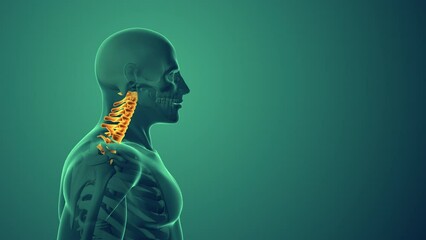 Cervical posture syndrome or neck pain medical background