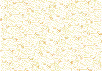 Batik motifs from Indonesian Javanese cloth with very beautiful seamless line patterns. Vector EPS 10