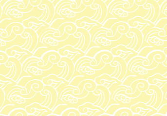 Batik motifs from Indonesian Javanese cloth with very beautiful seamless line patterns. Vector EPS 10