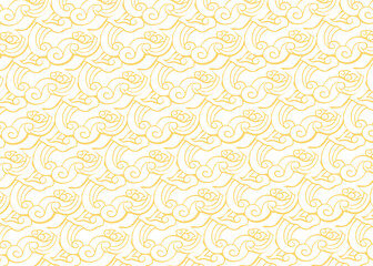 Batik motifs from Indonesian Javanese cloth with very beautiful seamless line patterns. Vector EPS 10