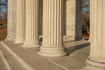 Greek columns and pillers that shows classical architectures and historic structures